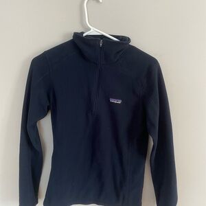 Navy Patagonia Fleece Quarter Zip